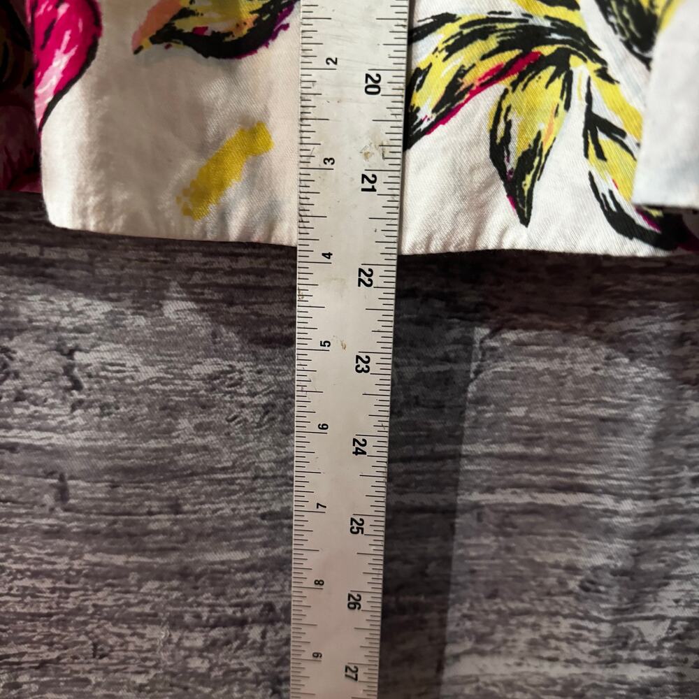 CAbi #469 Floral Afternoon in the Garden A Line Skirt Pleated White Women Size 2 - Picture 6 of 13